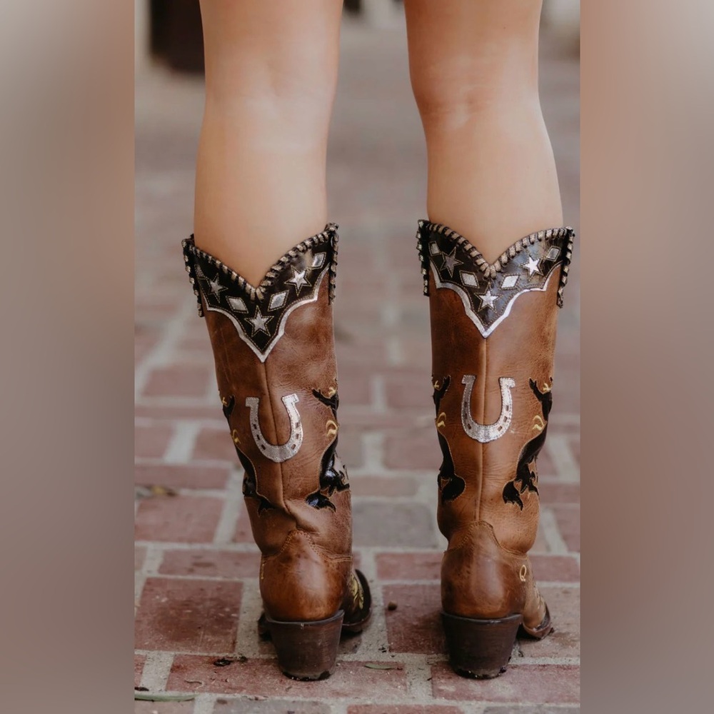 BRAND NEW w/ BOX RODEO QUINCY Rosa Amarillo Boot Size 10.5 - Picture 7 of 7